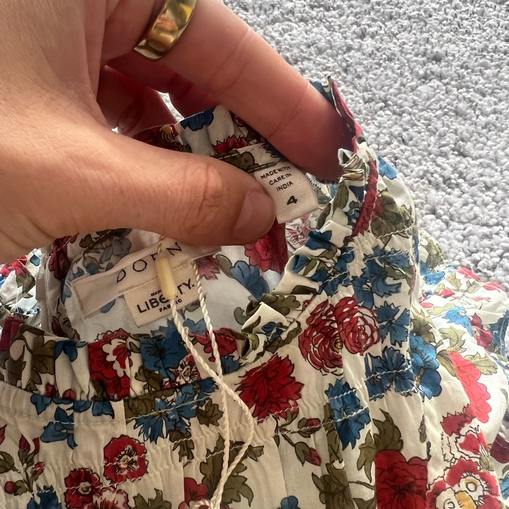 NWT Doen Calliope Dress in Liberty London Lydden Garden Sz 4 - Picture 4 of 6